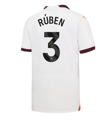 Manchester City Ruben Dias #3 Bortatröja 2023-24 Kortärmad